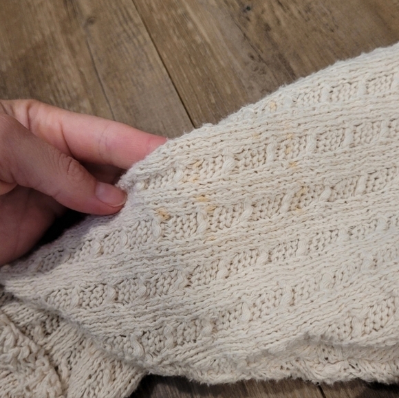 Free People We The Free Women's Cotton Boho Slouchy Sweater Size Small - Picture 6 of 6